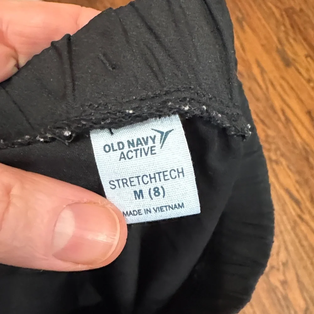 Old Navy Black Girl Drawstring Jogger Pants size M (8)